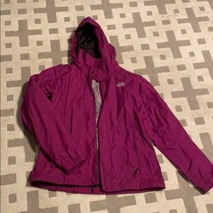 The north face purple rain jacket M
